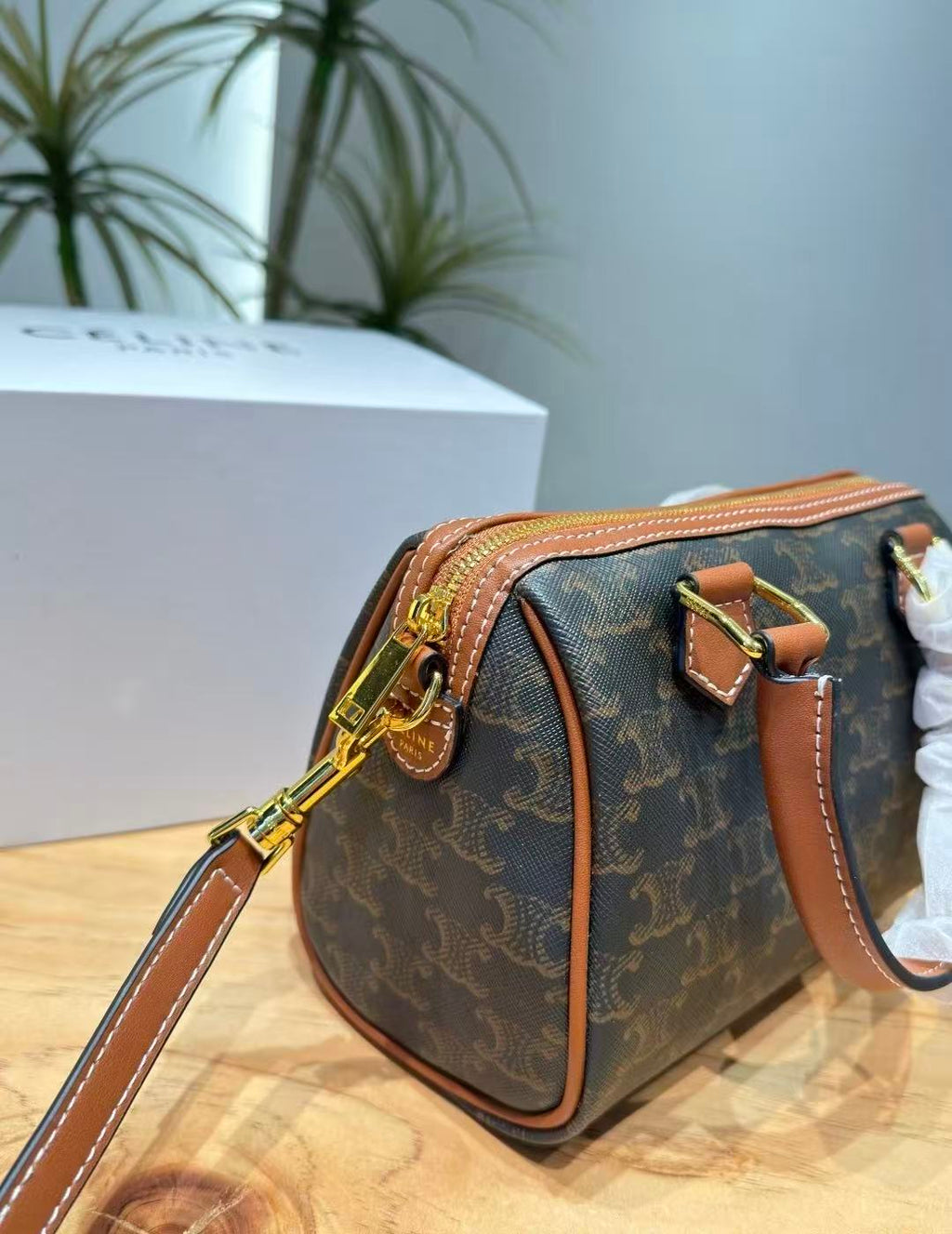 CELINE Sailin Pillow Bag in Brown