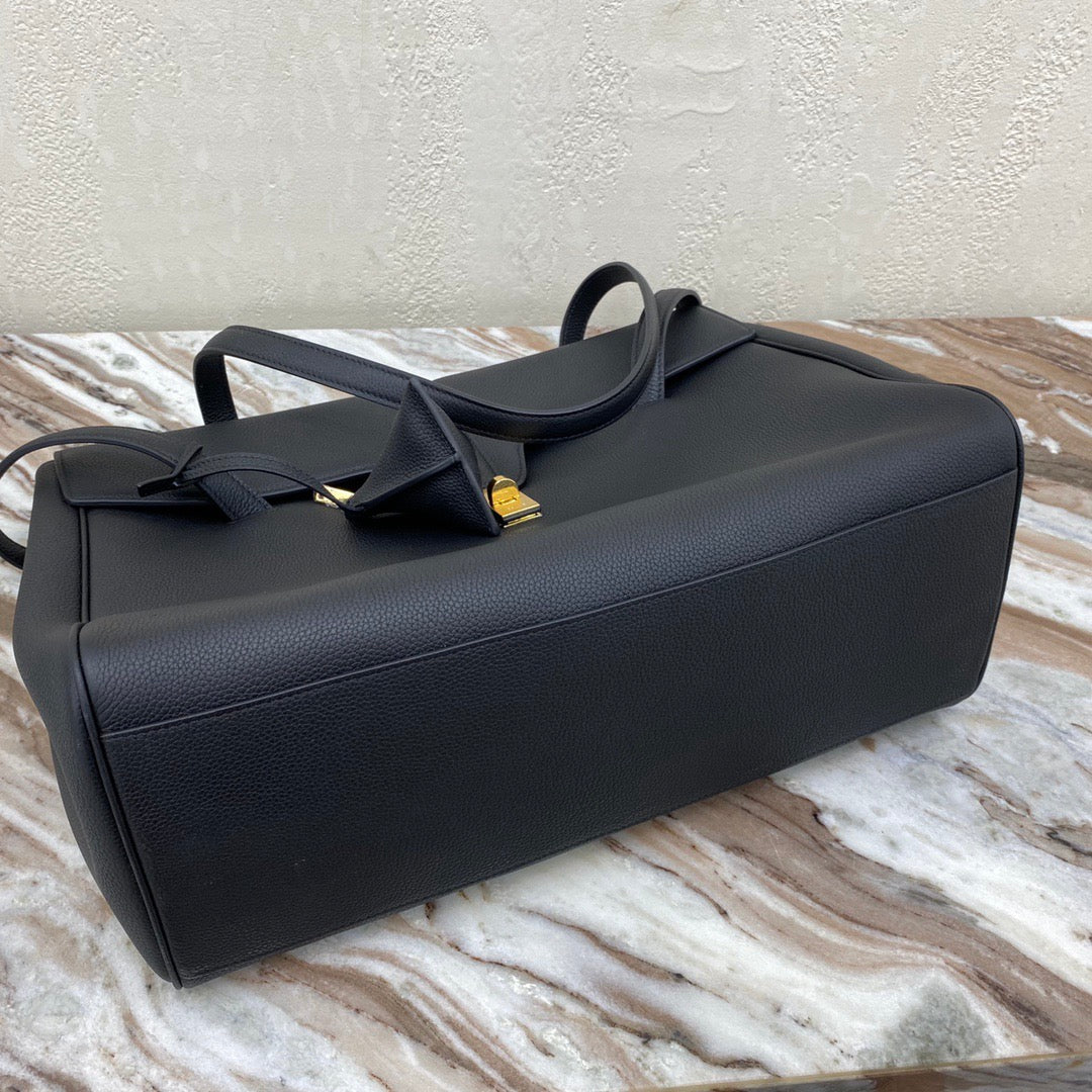 CELINE Soft Bag in Black Smooth Calfskin