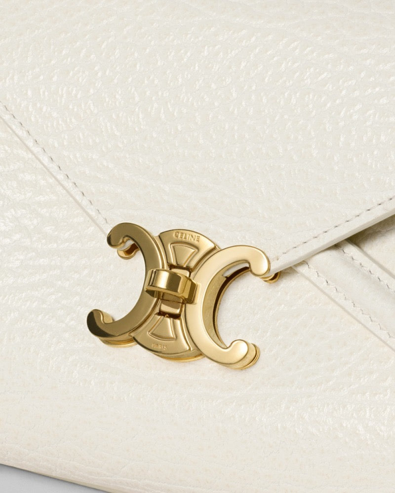CELINE Flair Small Bag in White