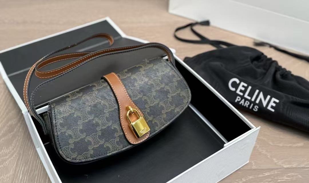 CELINE Padlock Bag in Brown