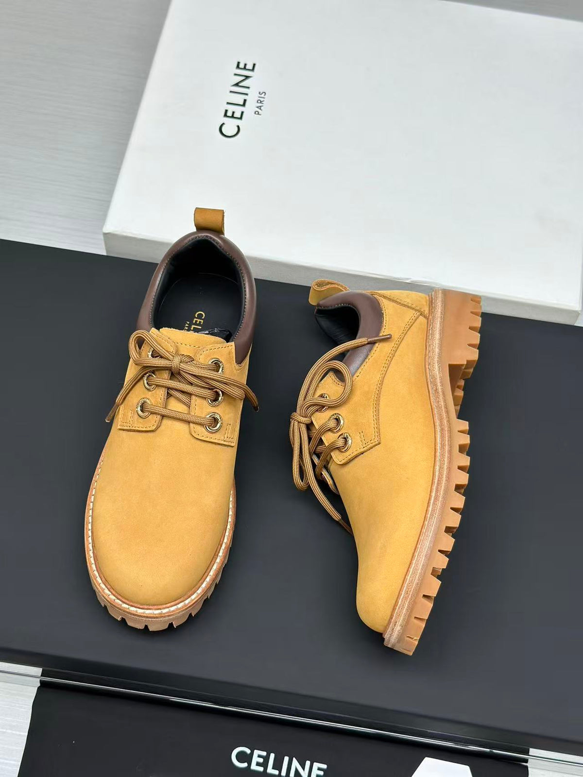 CELINE Leather Martin Boots — Unisex Black | EU 35-45