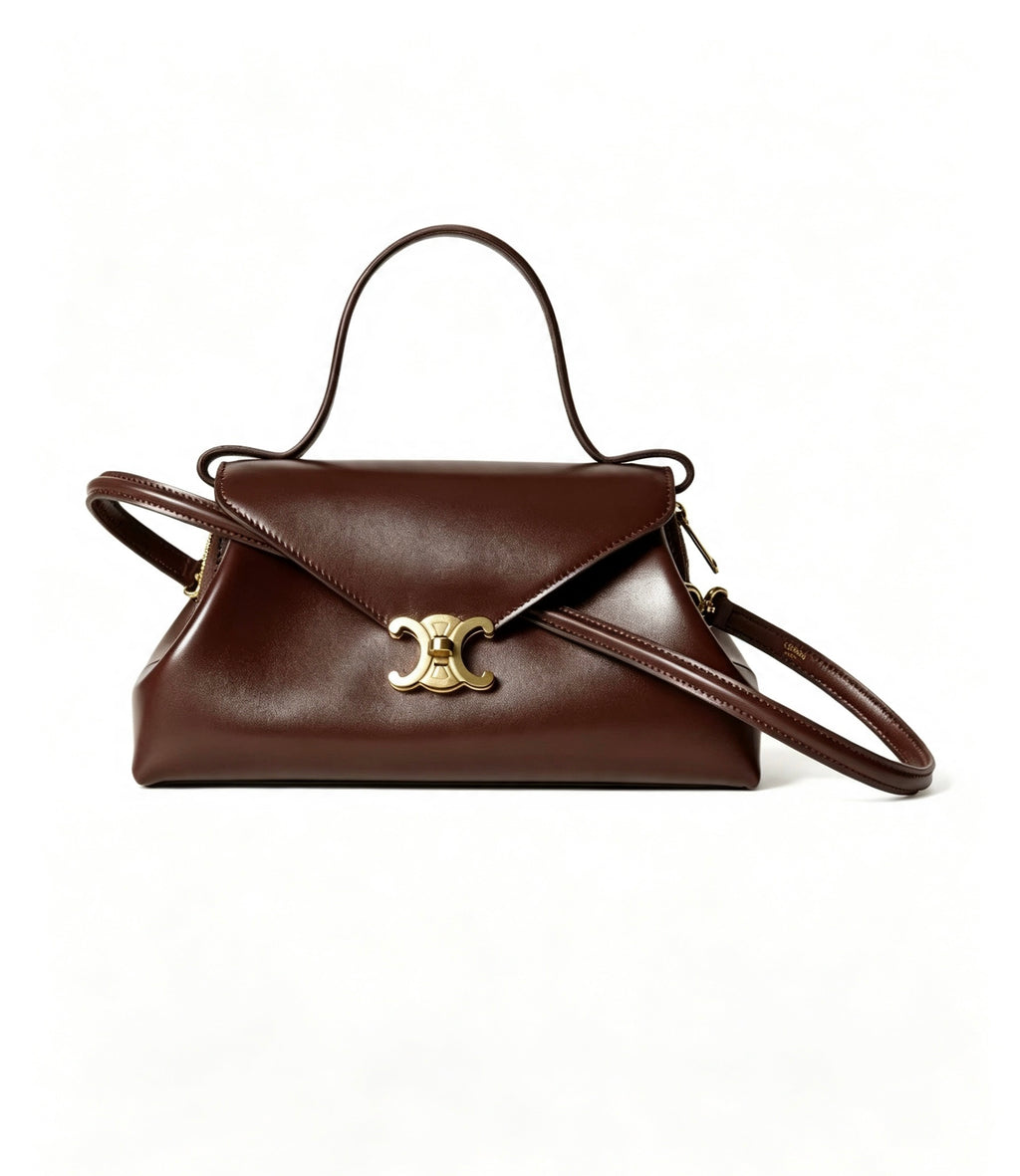 CELINE Flair Bag in Burgundy