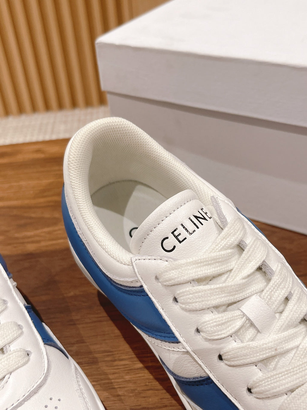 Celine White & Blue Unisex Platform Sneakers – Sizes 35–44