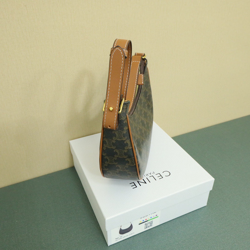 CELINE Classic Ava Shoulder Bag — Leather | Brown