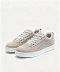 Celine Triomphe Vintage-Style Low-Top Sneakers — Ecru