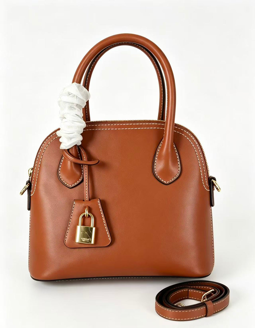 CELINE Shell Bag in Brown | Curved Handbag