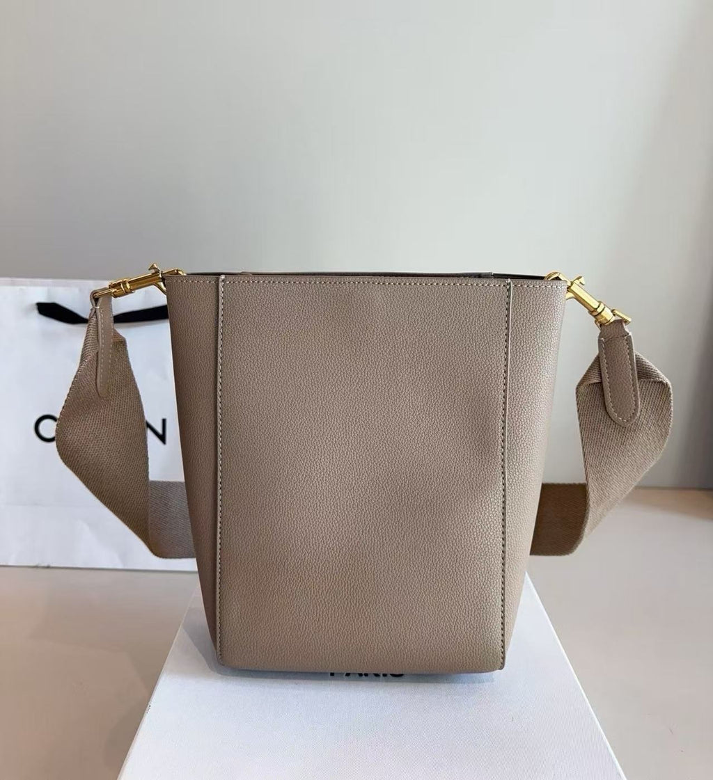 CELINE Beige Tote Bucket Bag