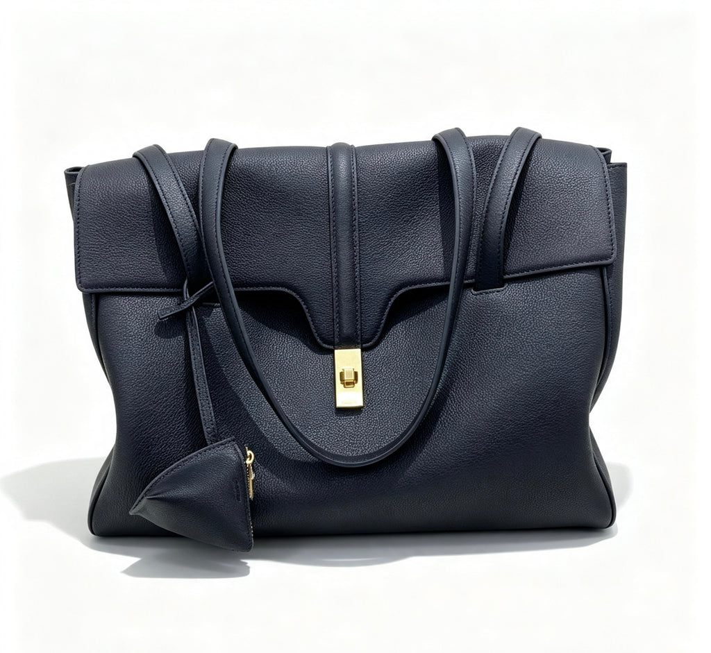 CELINE Soft Bag in Black Smooth Calfskin