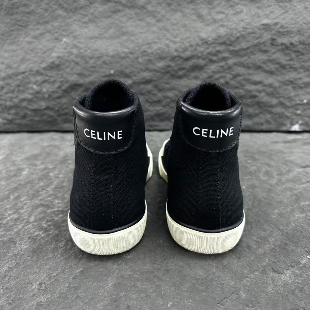 Celine AS-02 ALAN Denim Mid/Low-Top Lace-Up Sneakers
