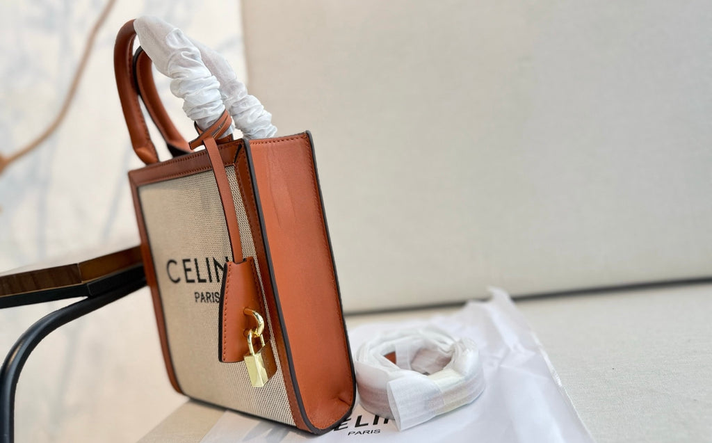 CELINE Mini Tote Bag in Beige