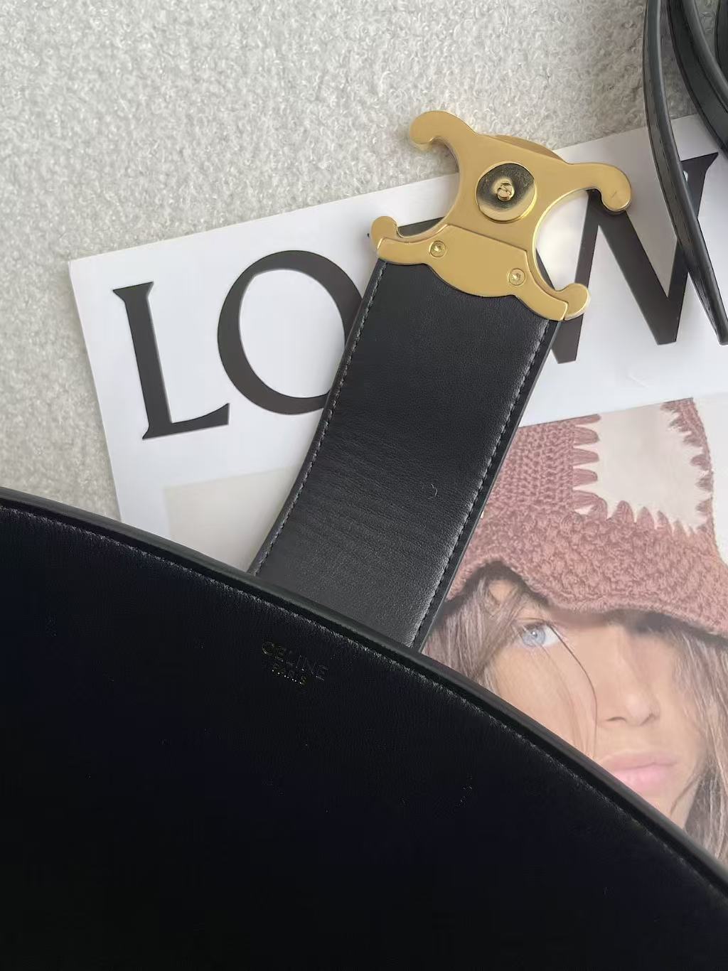 CELINE Bucket Bag in Black
