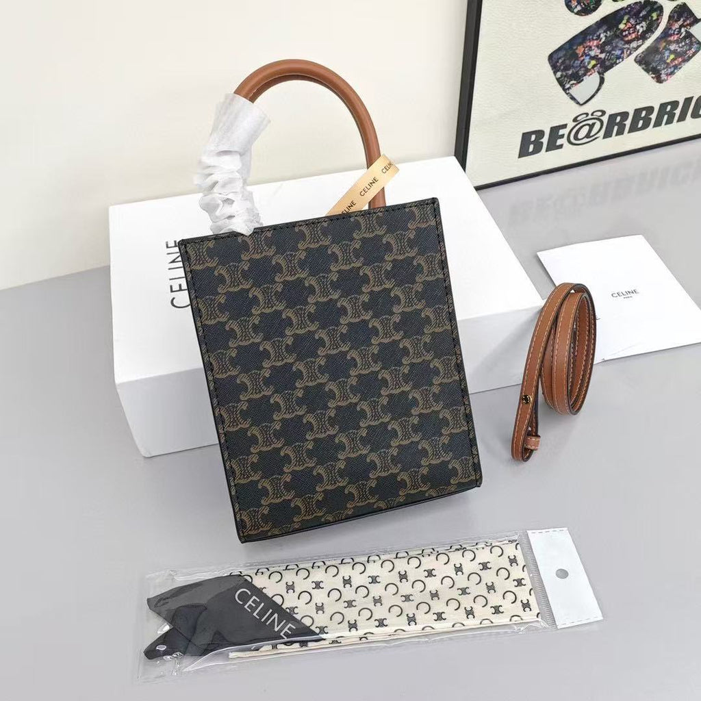 CELINE Mini Tote in Brown