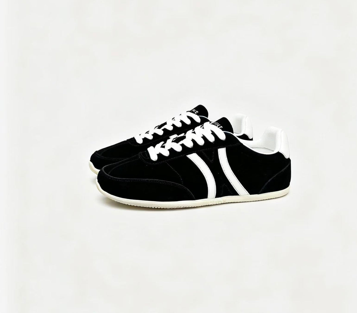 CELINE Jogger Triomphe Low-Top Sneakers in Black Cowhide & Suede