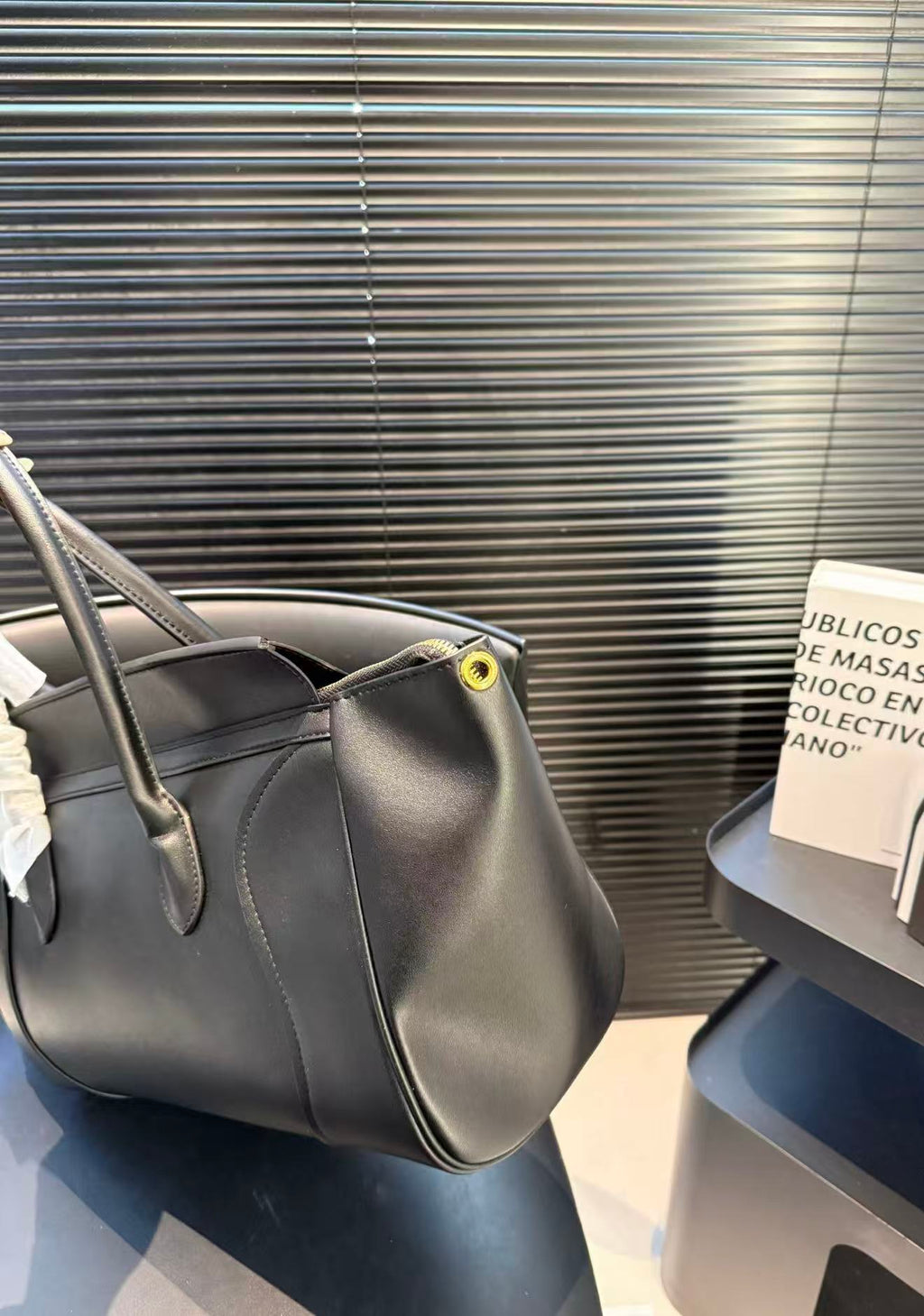 CELINE Smiling Face Bag in Black
