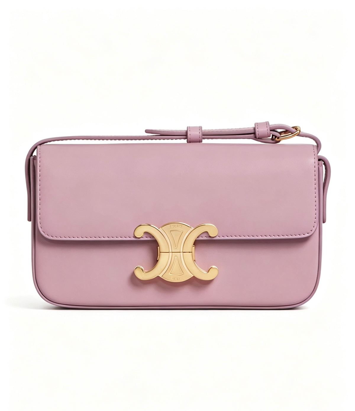Celine Pink-Purple Claude Leather Crossbody Bag