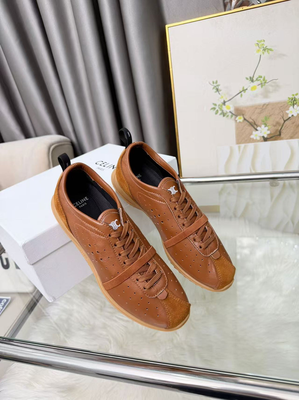 CELINE Breathable Punched Retro Sports Casual Shoes | EU 35-41