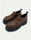 CELINE SS26 Thick-Sole Loafers — Brown