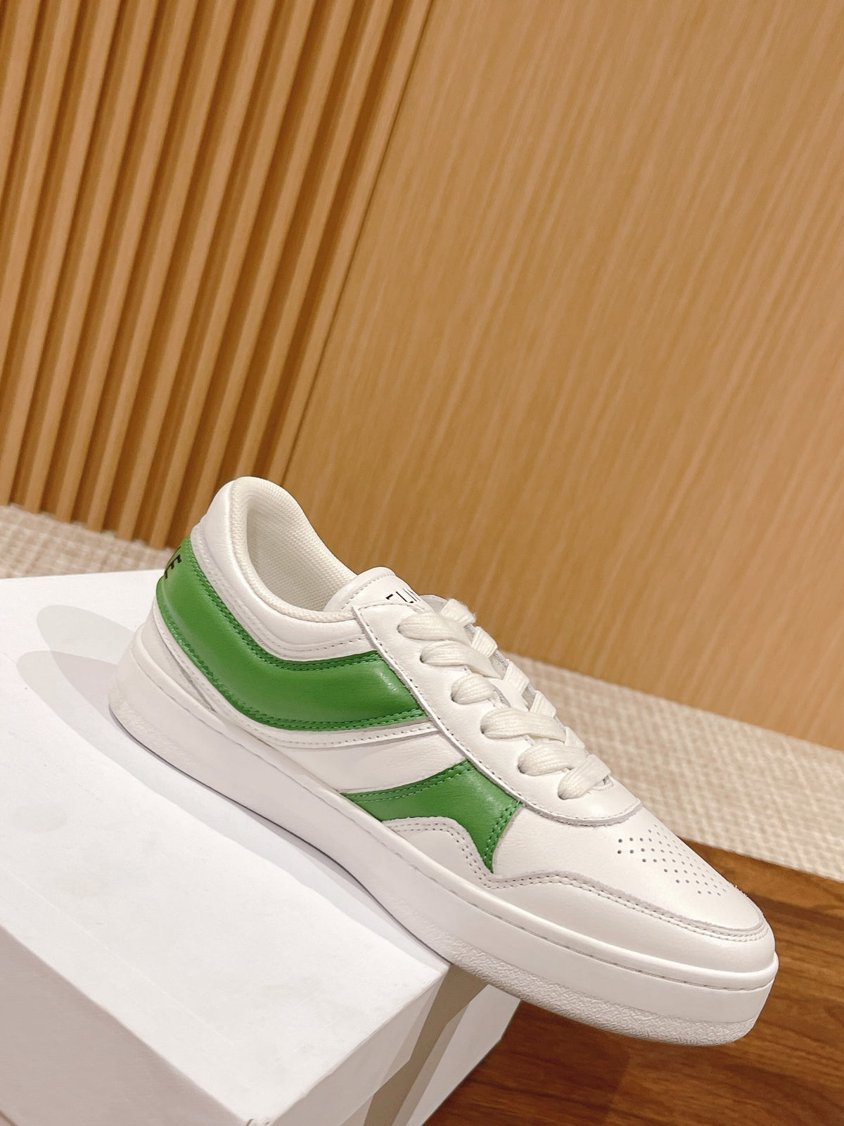 Celine White & Green Unisex Platform Sneakers – Sizes 35–44