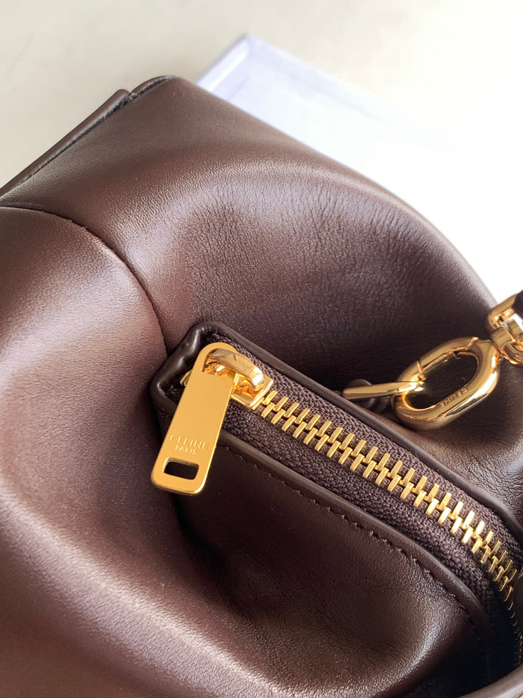 CELINE Flair Bag in Burgundy
