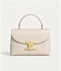 CELINE Triomphe Kelly Handbag in Light Beige