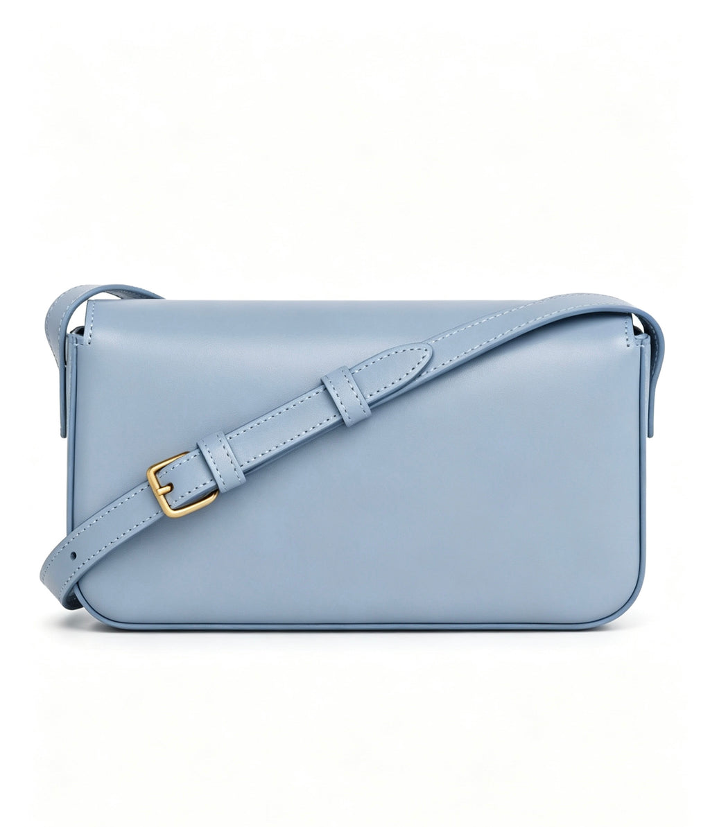 Celine Arctic Blue Claude Leather Crossbody Bag
