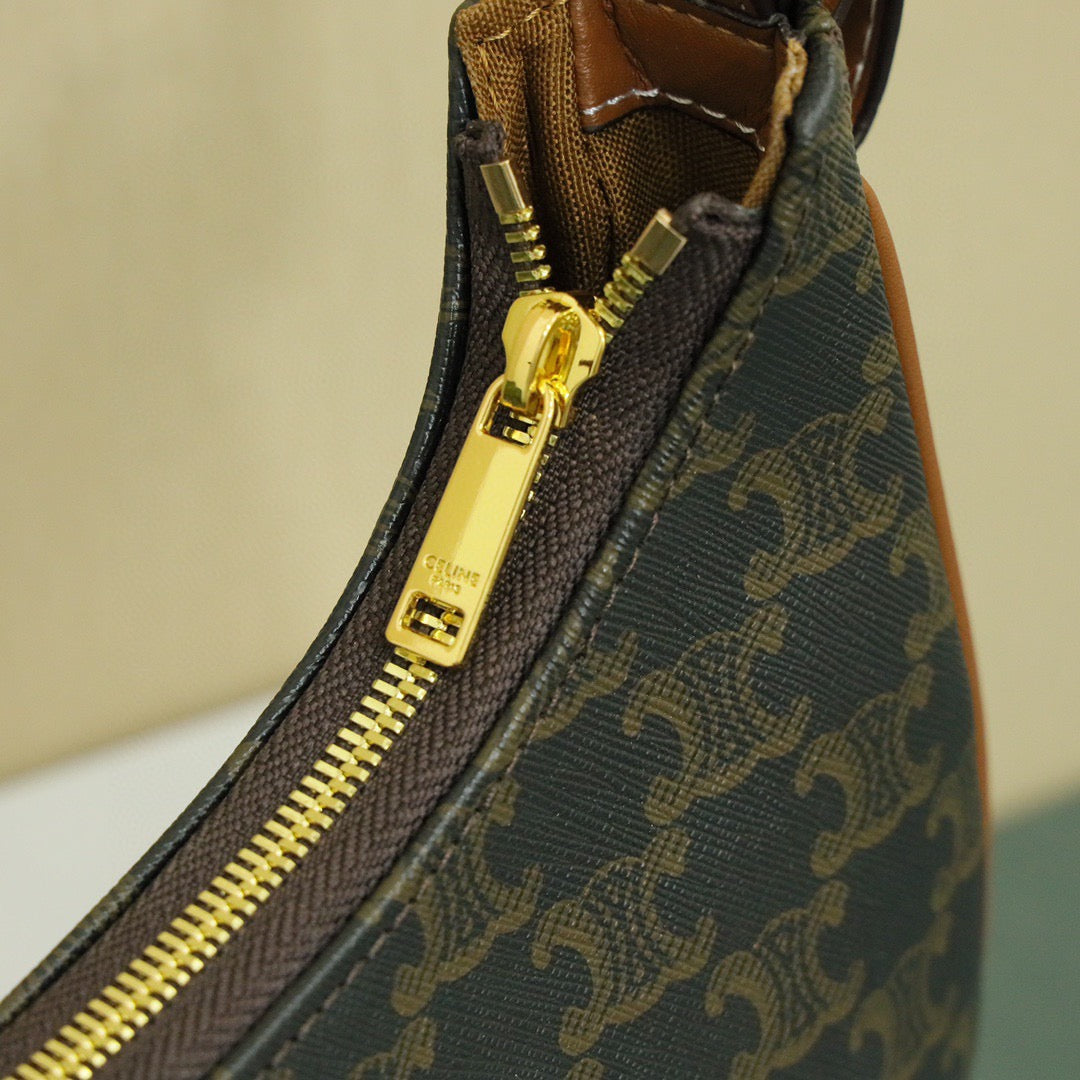 CELINE Classic Ava Shoulder Bag — Leather | Brown