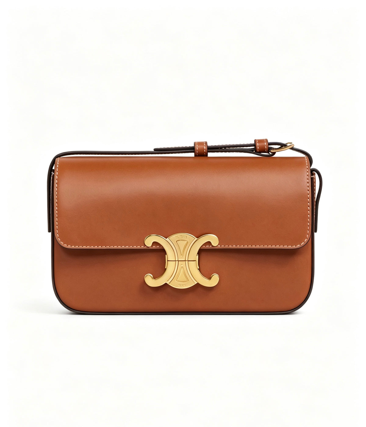Celine Candy-Tone & Tan Claude Leather Crossbody Bag