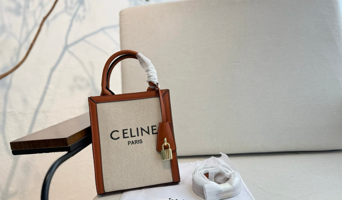 CELINE Mini Tote Bag in Beige