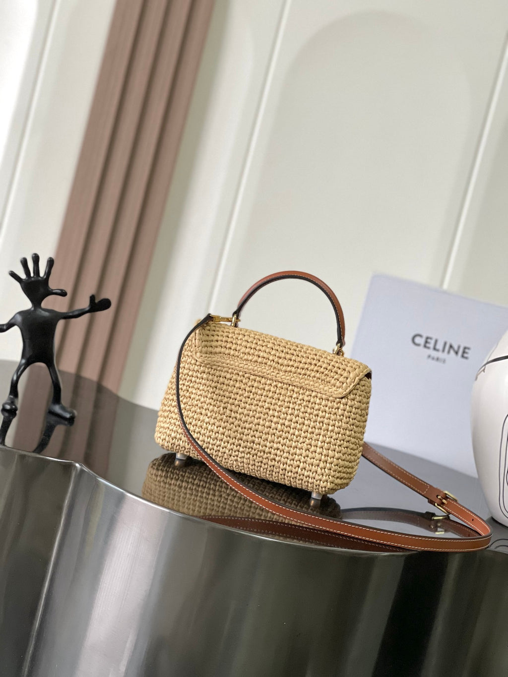 CELINE Teen Nino Woven Handbag