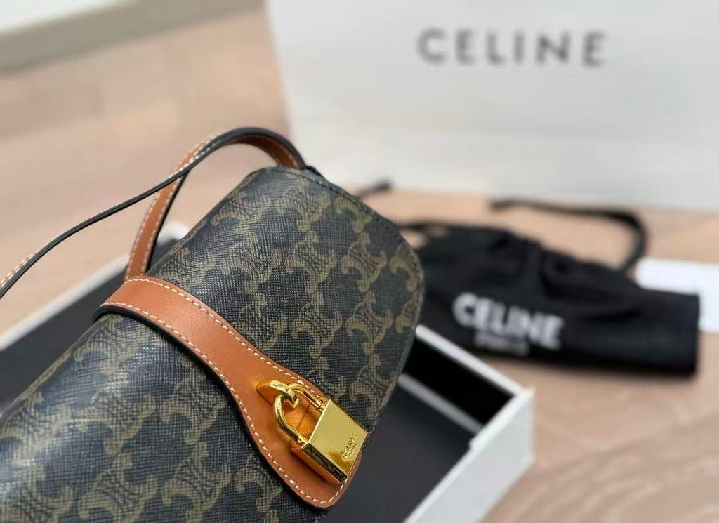 CELINE Padlock Bag in Brown