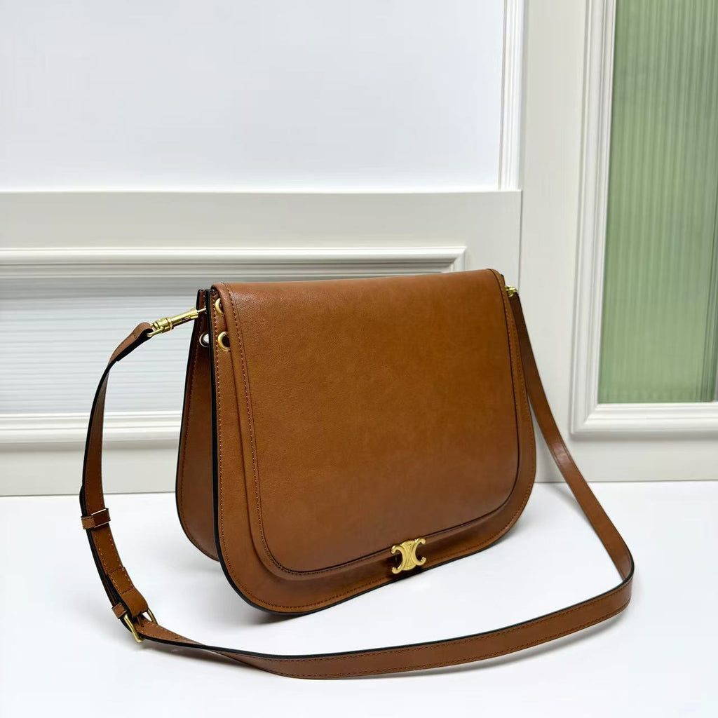 CELINE Triomphe Besace Bag in Brown