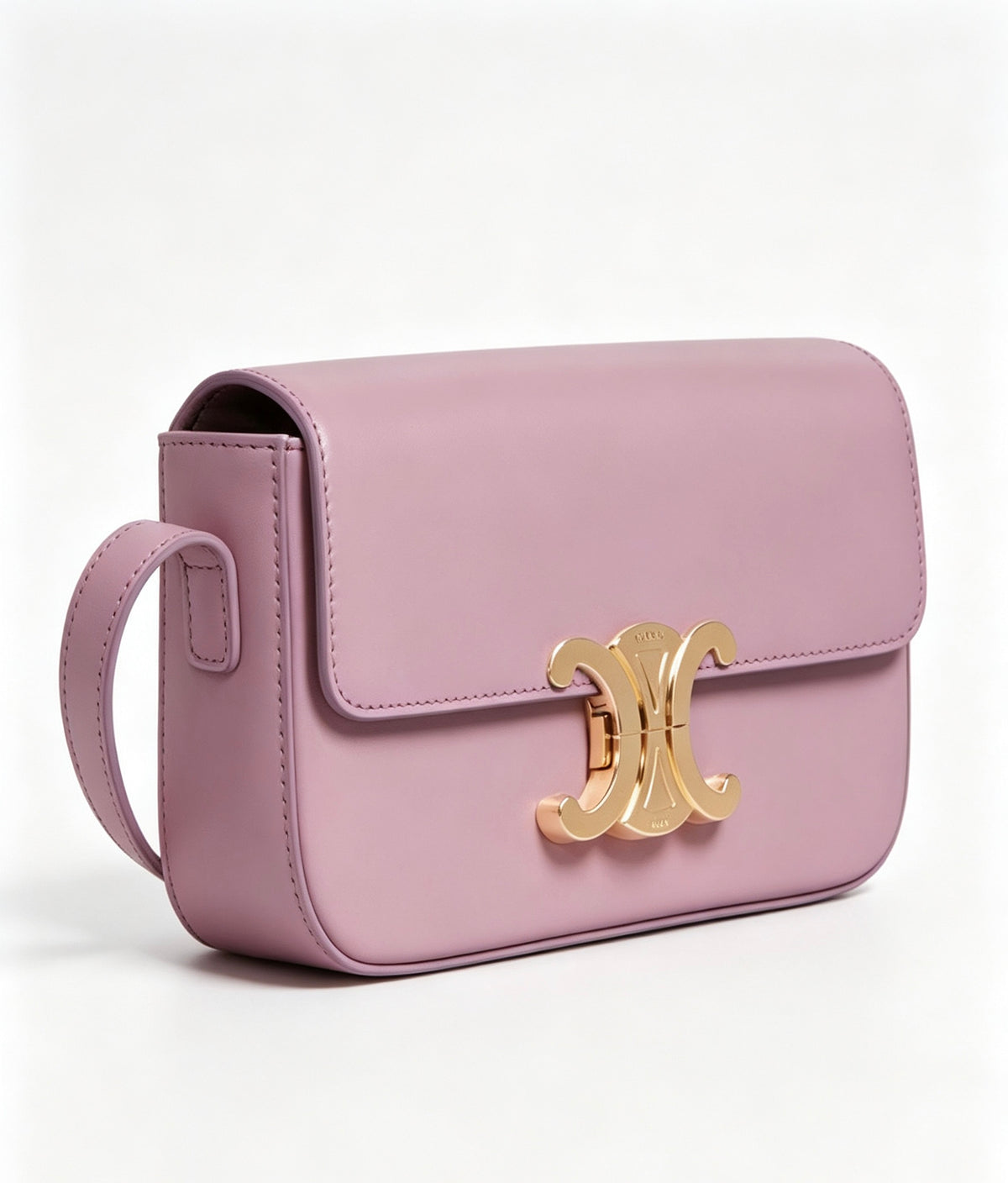 Celine Pink-Purple Claude Leather Crossbody Bag