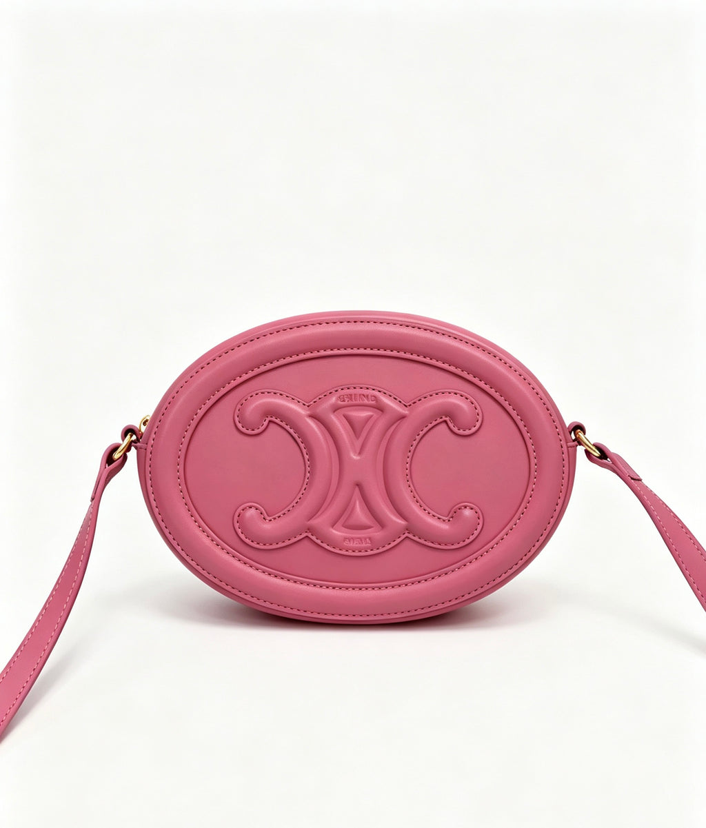 CELINE Pig Nose Mooncake Bag in Pink