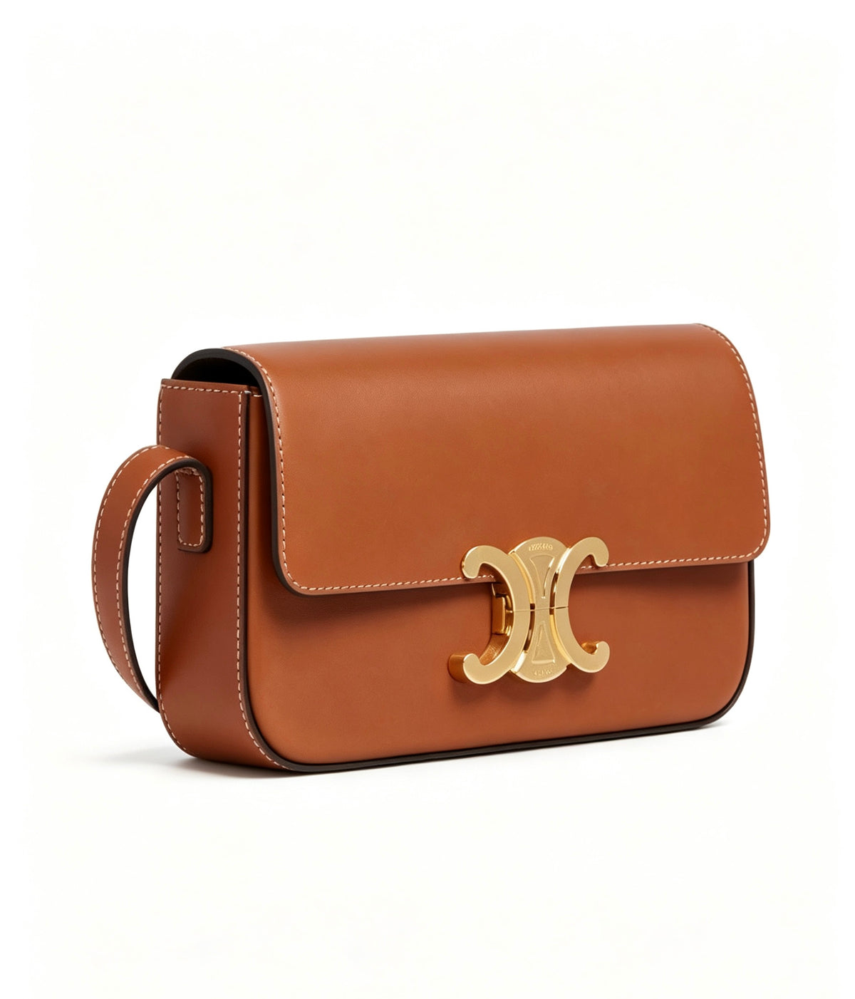 Celine Candy-Tone & Tan Claude Leather Crossbody Bag