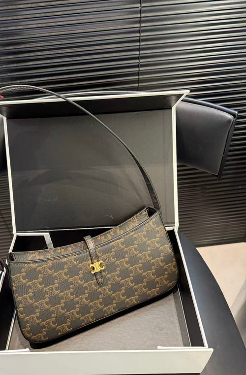 CELINE Brown Underarm Bag