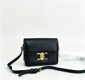 CELINE Teen Triomphe Messenger Bag — Canvas & Calfskin | Black