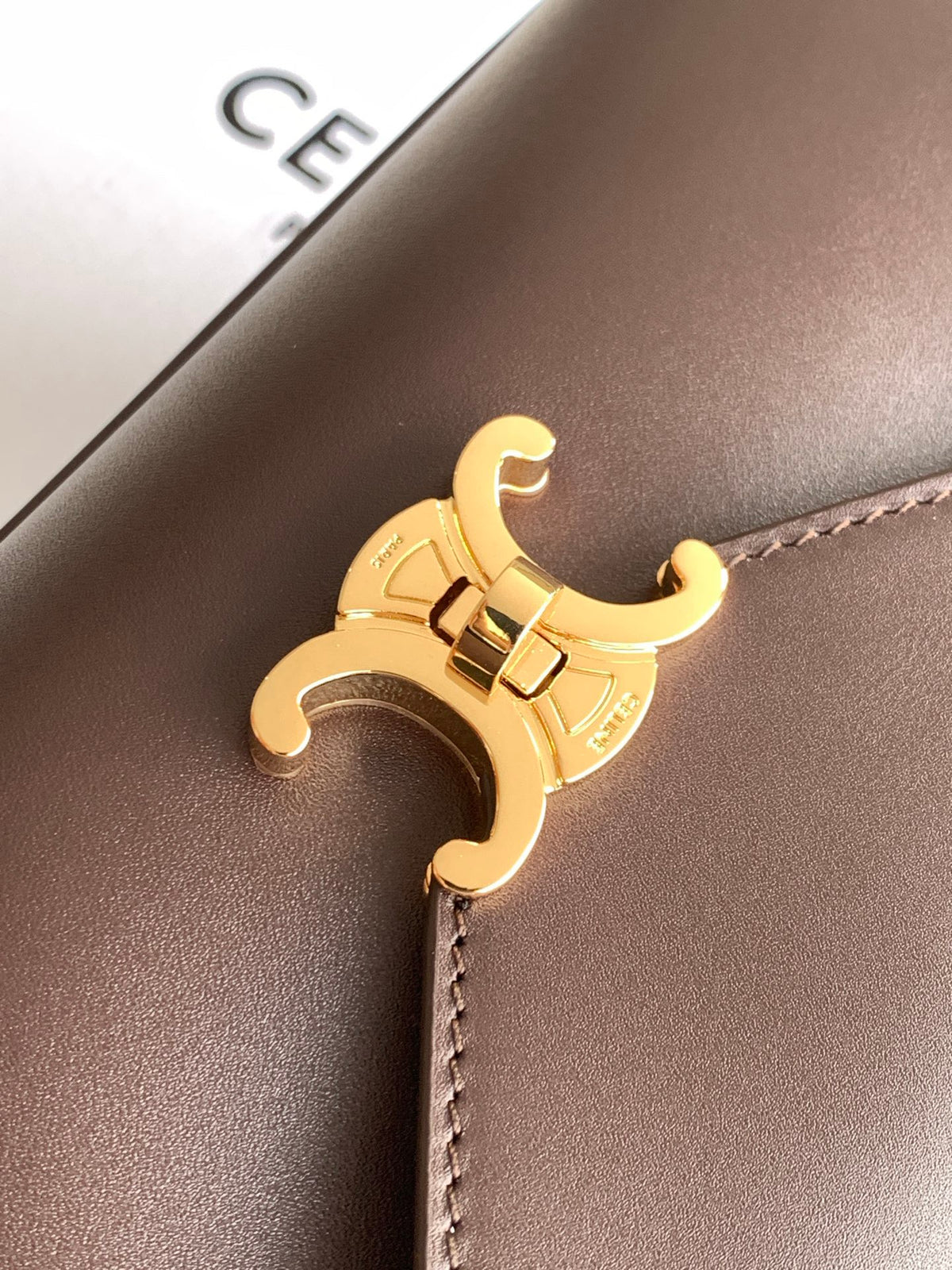 CELINE Flair Bag in Burgundy