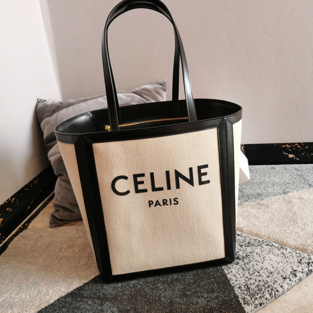 CELINE Cabas Tote Bag in Beige