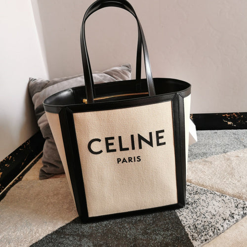 CELINE Cabas Tote Bag in Beige