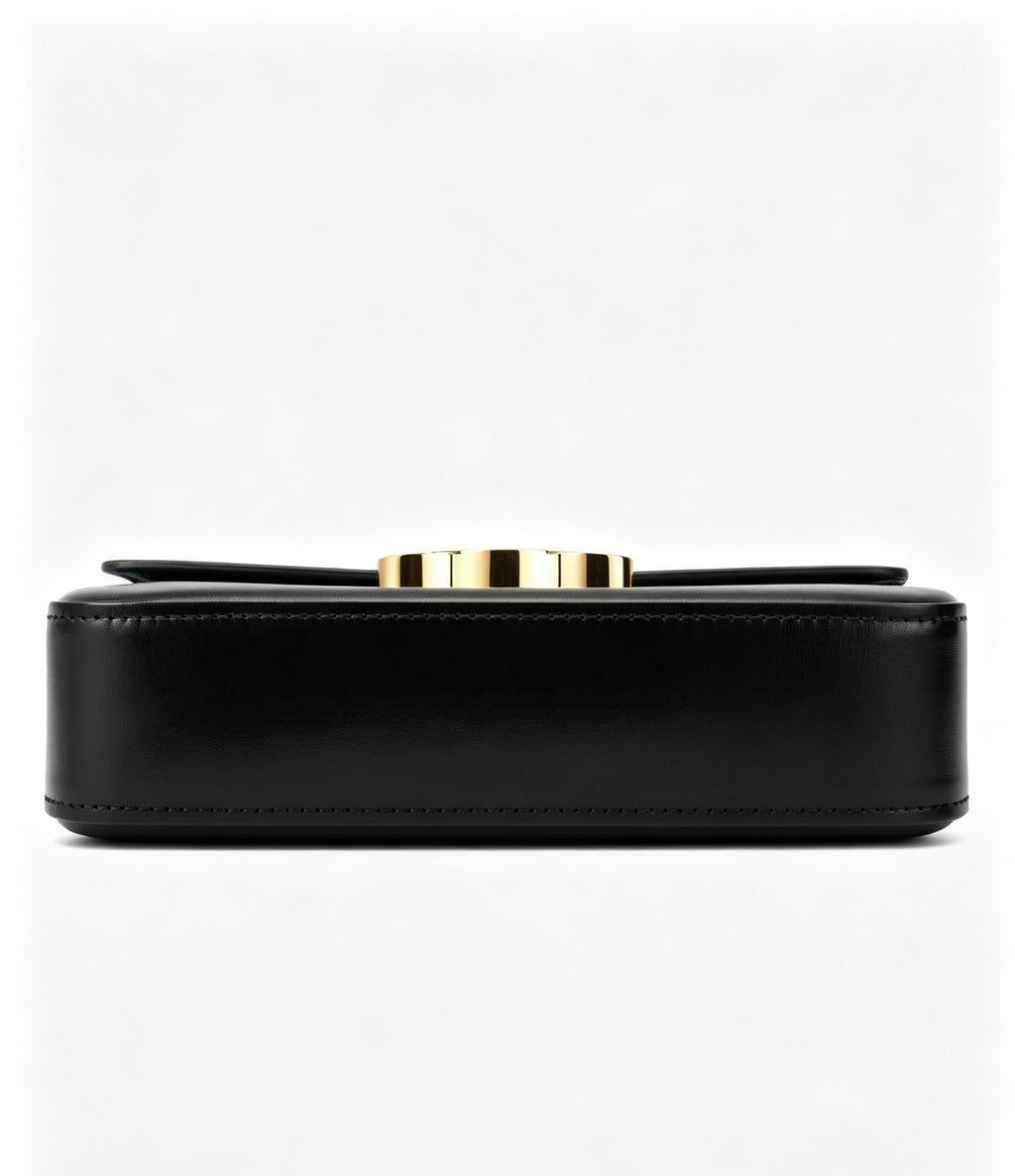 Celine Black Claude Leather Crossbody Bag