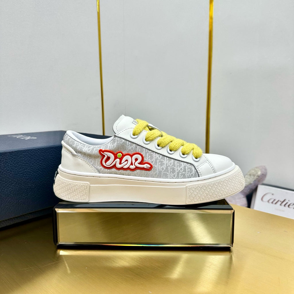 Dior Monogram Pebble-Grain Sneakers