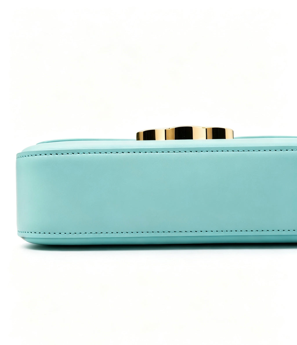 Celine Mint Green Claude Leather Crossbody Bag