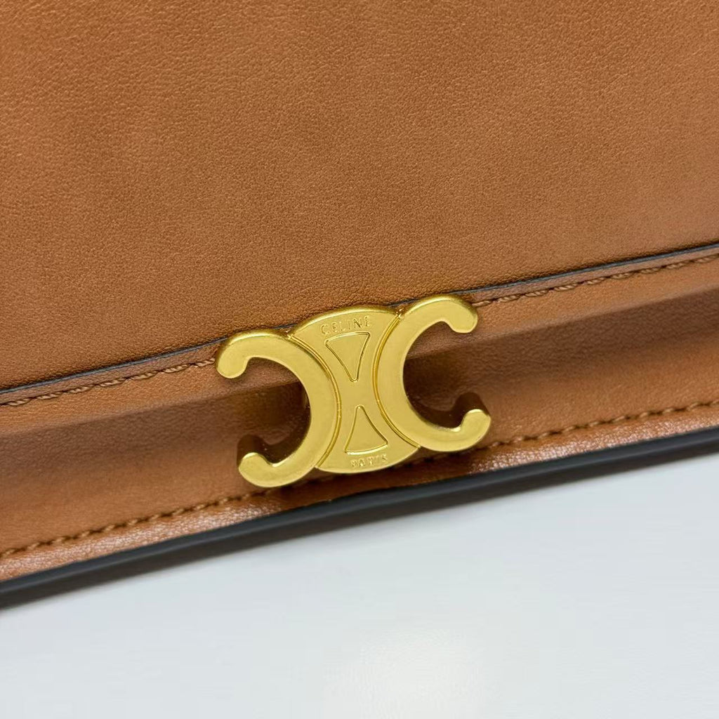 CELINE Triomphe Besace Bag in Brown