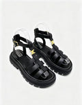 CELINE Arc de Triomphe Buckle Flat Roman Sandals — Women's | EU 35-41
