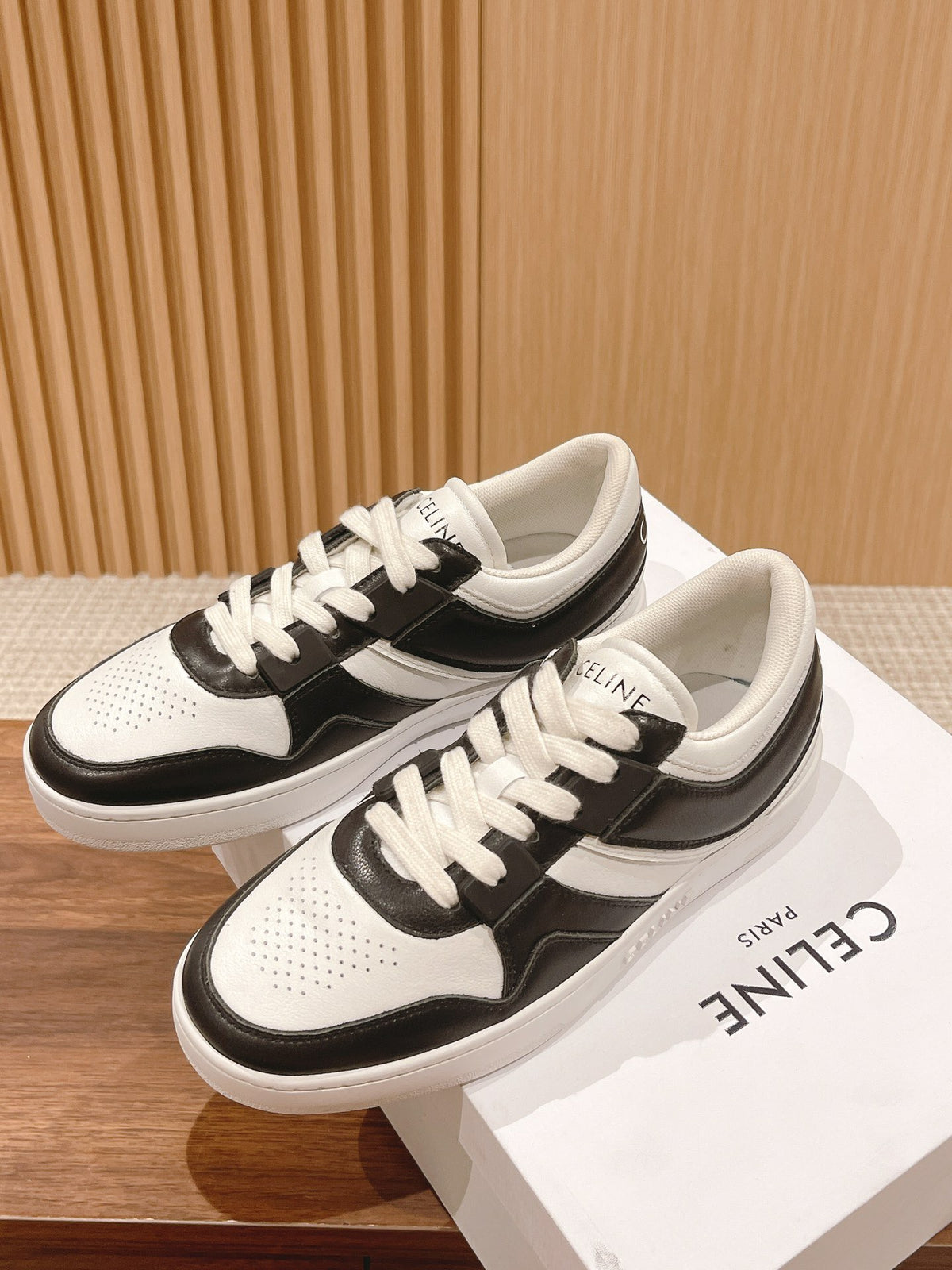 Celine Black & White Unisex Platform Sneakers – Sizes 35–44
