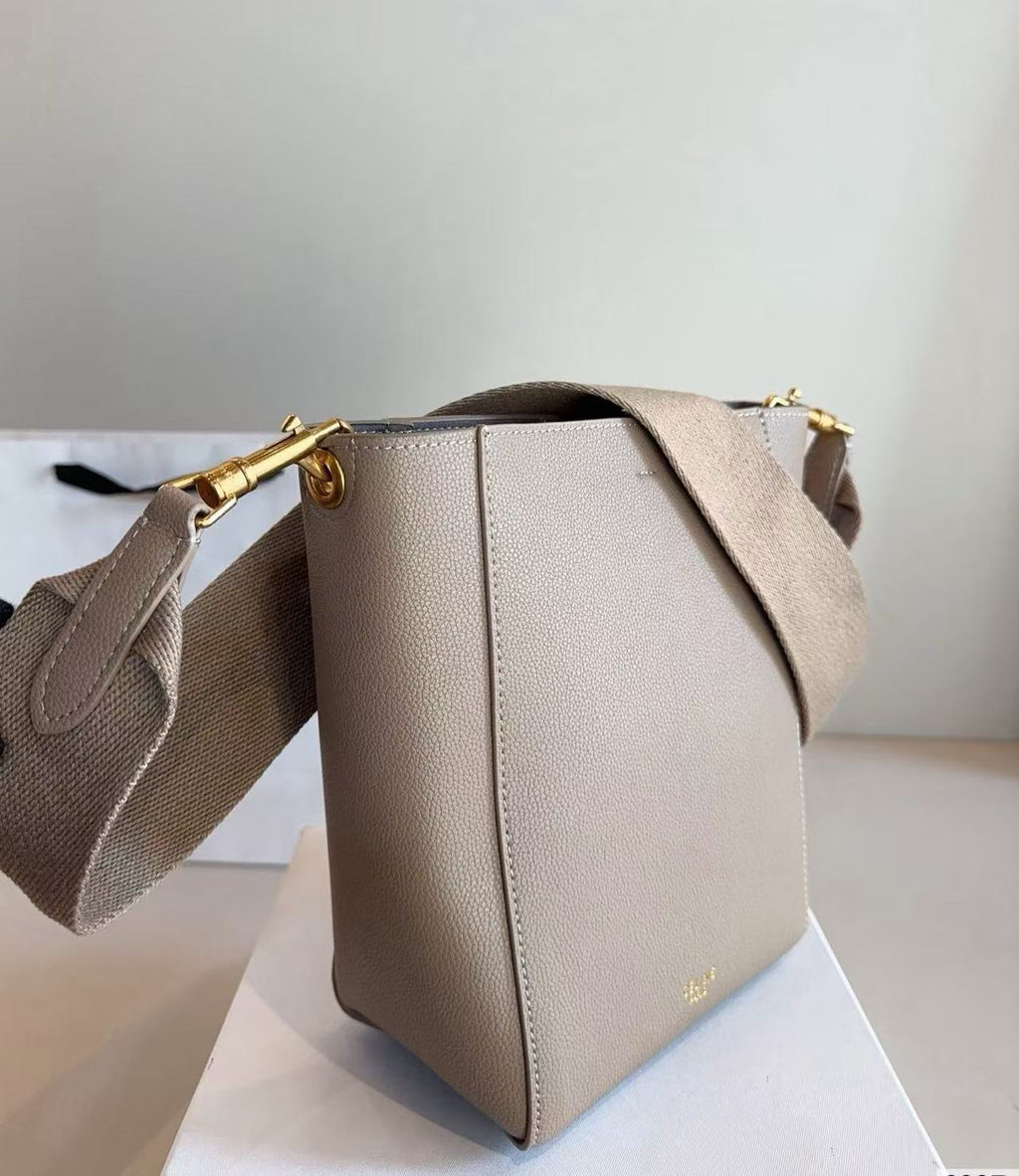 CELINE Beige Tote Bucket Bag