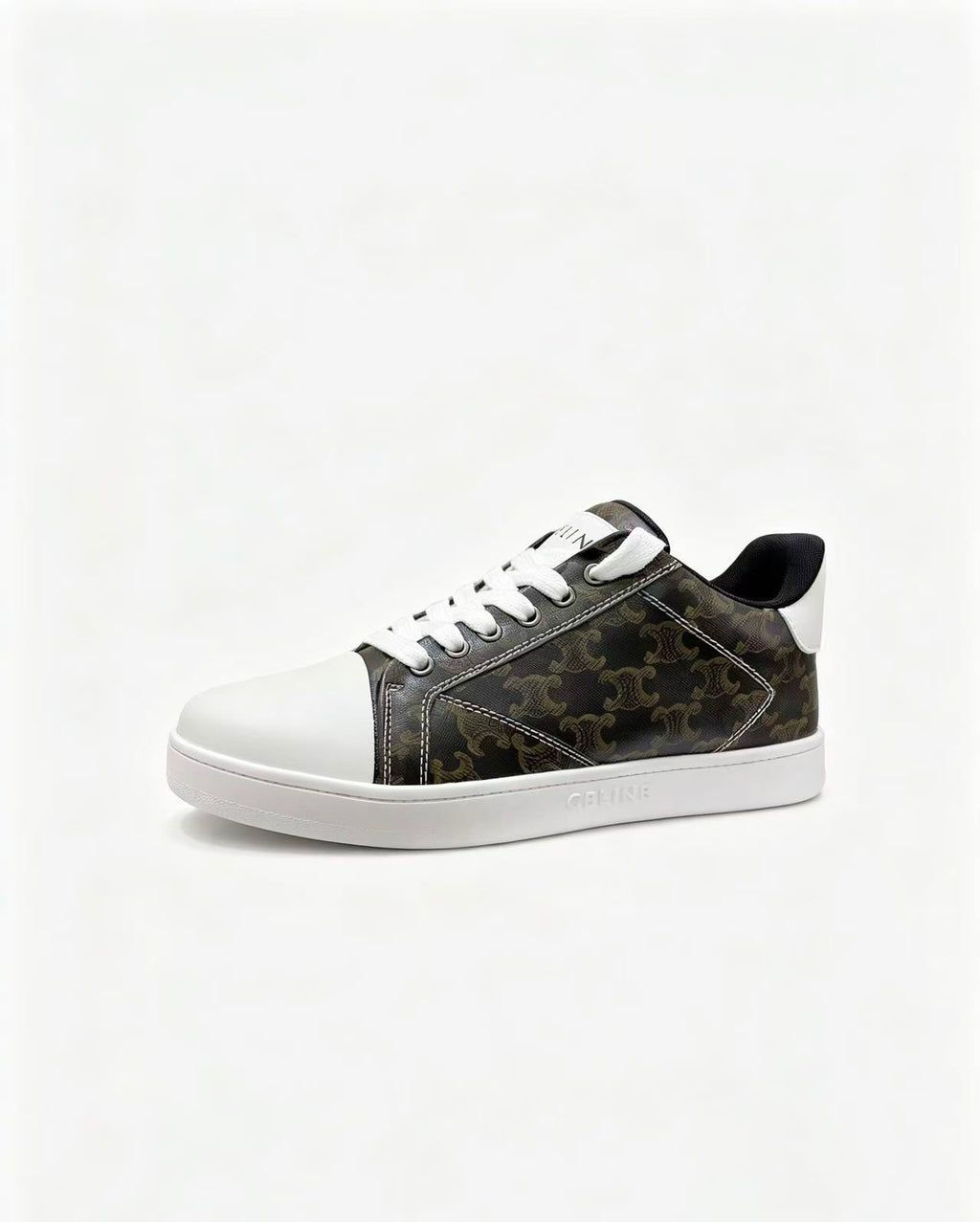 Celine Color-Block Sneakers — Black & Brown