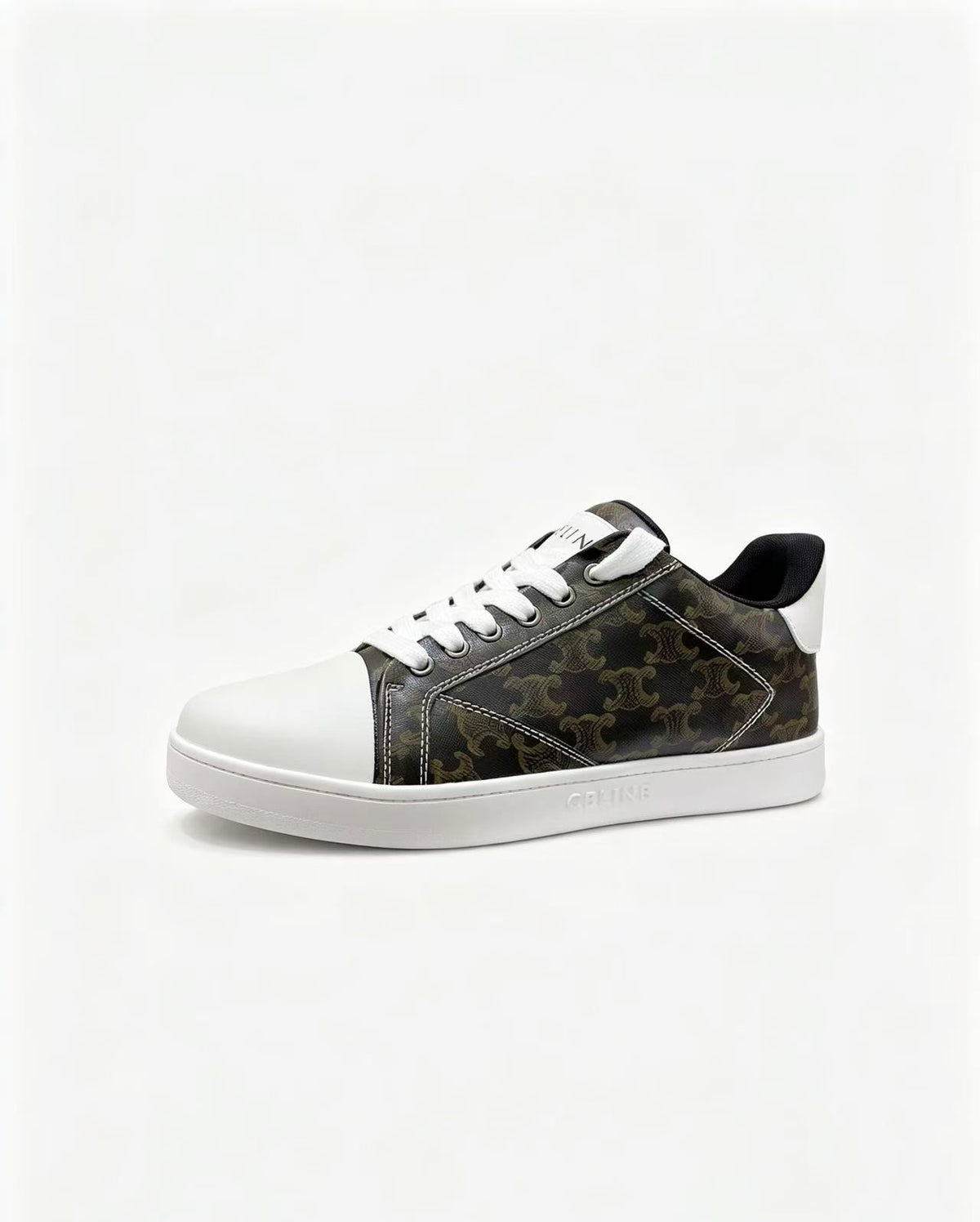 Celine Color-Block Sneakers — Black & Brown