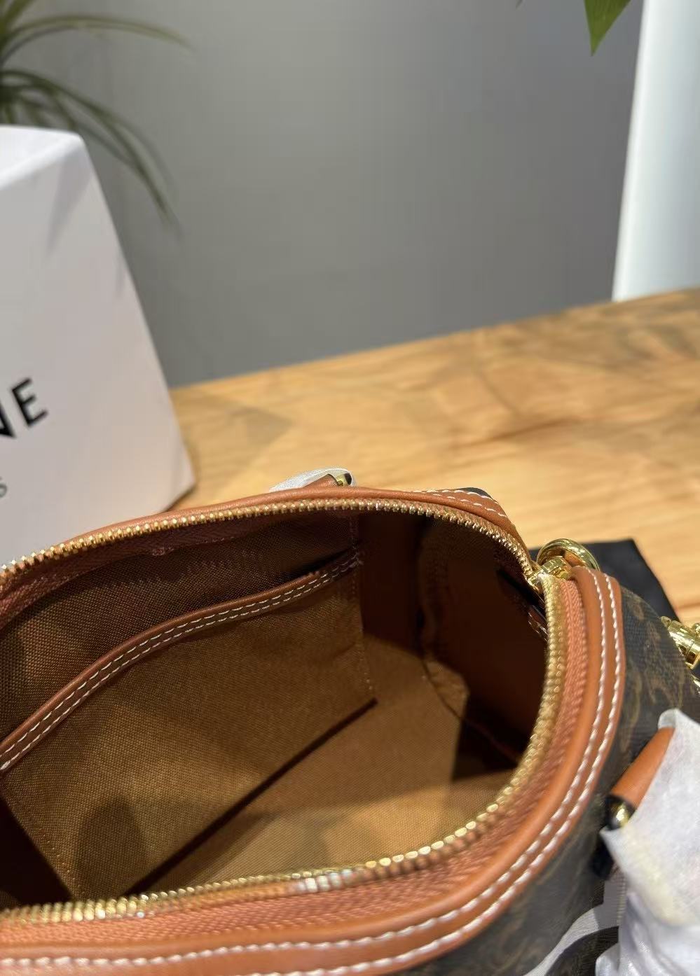 CELINE Pillow Graffiti Boston Bag Limited Edition in Brown
