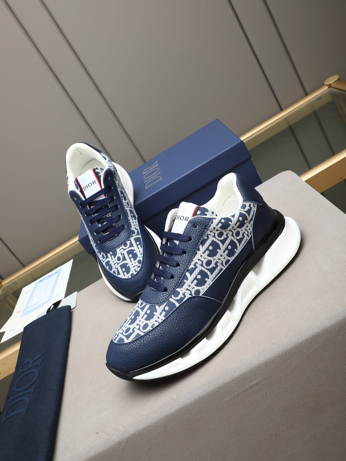 Dior Oblique Jacquard Canvas Sneakers